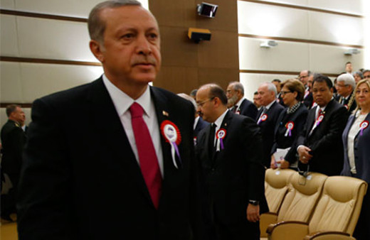 AYM'deki törene Erdoğan damgası es geçti!