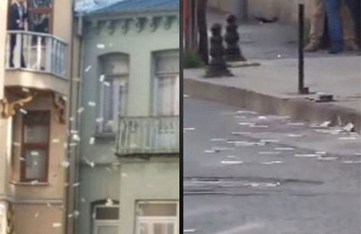 Çifte silahlı adam Kumkapı'da para saçıyor