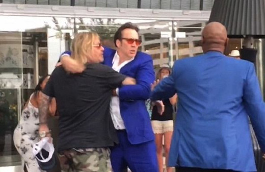 Ünlü yıldız Nicolas Cage'in bu görüntüleri olay oldu!