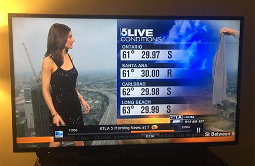 Güzel sunucuya canlı yayında şok müdahale!