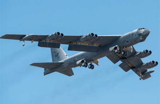 ABD'nin B-52 bombardıman uçağı düştü