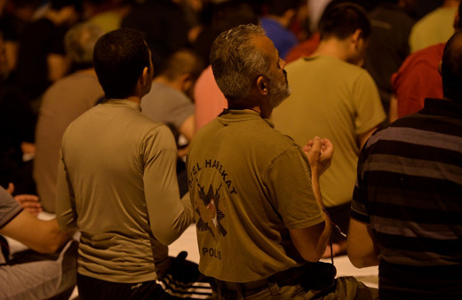 Miraç Kandili'nde güvenlik güçleri hep birlikte dua etti!