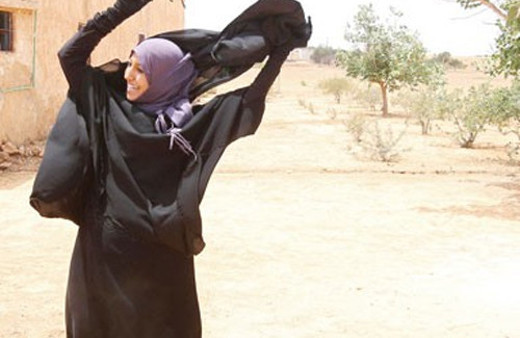 O şehir IŞİD'ten temizlendi kara çarşaf gitti!