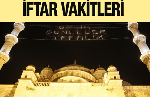 İftar vakti 2016 imsakiye ezan saatleri