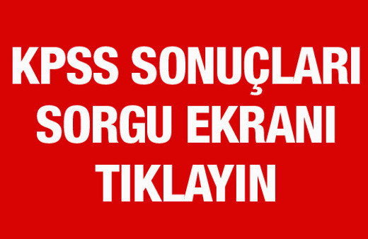 KPSS sonuçları açıklandı 14 Temmuz 2016 ÖSYM sonuç sorgu ekranı