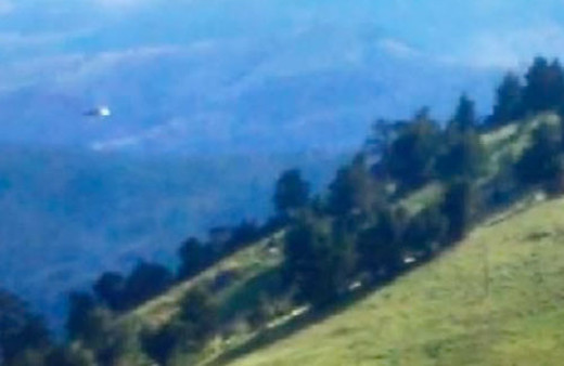 Giresun'da düşen helikopterin son anları görüntülendi