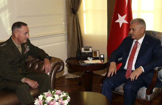 Başbakan Yıldırım Dunford'ı kabul etti