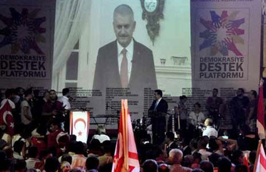 Yıldırım KKTC'deki mitingde konuştu