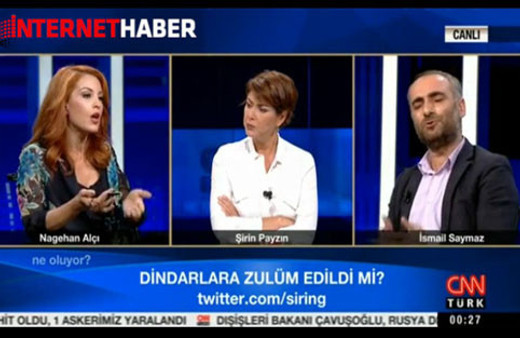 Dindar tartışması canlı yayını karıştırdı! 