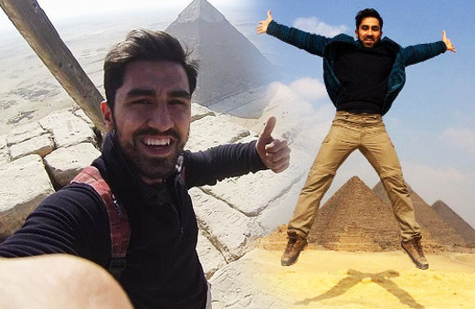 Mısır'ı birbirine katan Türk! Piramitlere tırmandı tutuklandı