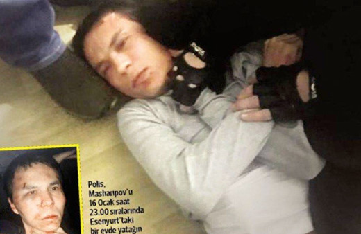 Reina katliamcısının yakalandığı an görüntülendi