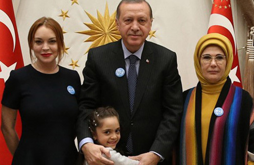 Cumhurbaşkanı Erdoğan, Lindsay Lohan'ı Kabul Etti