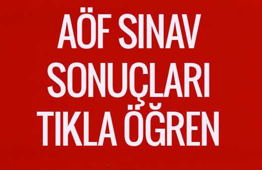 AÖF 2017 sınav sonuçları 14 - 15 Ocak sorgulama ekranı