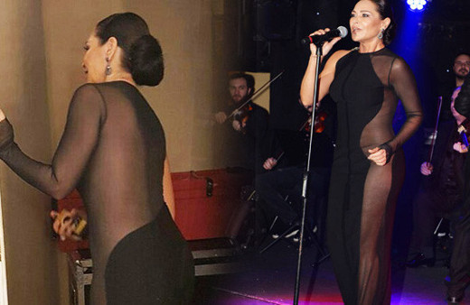 Hülya Avşar transparanın sınırlarını zorlayınca...