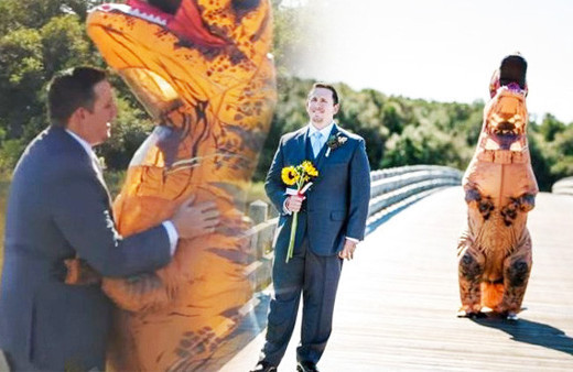 Gelin öyle bir sürpriz yaptı ki! Damat kendini tutamadı