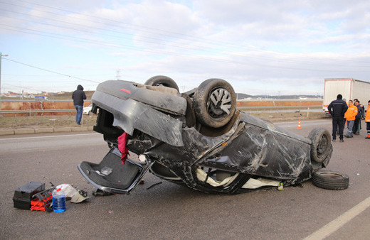 İstanbul'da feci kaza sinir krizi geçirdiler