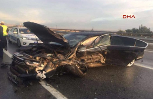 MHP Genel Başkan Yardımcısı kaza geçirdi