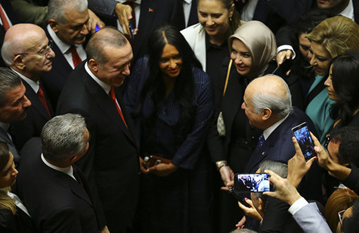 Meclis'te yeni yasama yılı resepsiyonu yapıldı