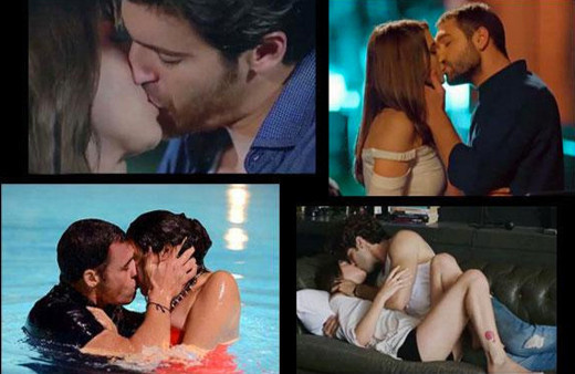 Dizilerde damga vuran öpüşme sahneleri