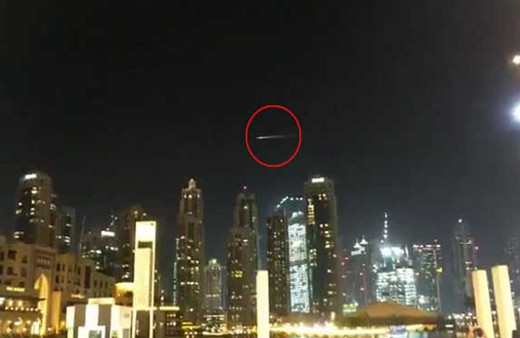 Dubai semalarında kameraya yakalandı