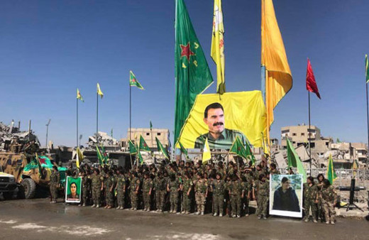 ABD'nin PKK'ya teslim ettiği Rakka'dan skandal görüntüler!