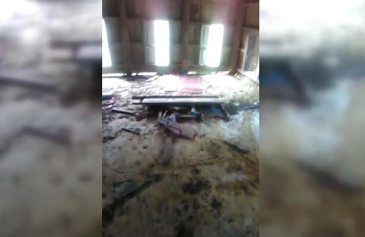 Arakan'da camilere saldırı sonrası görüntüler