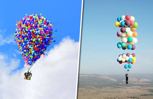 Kamp sandalyesine bağladığı balonlarla uçtu