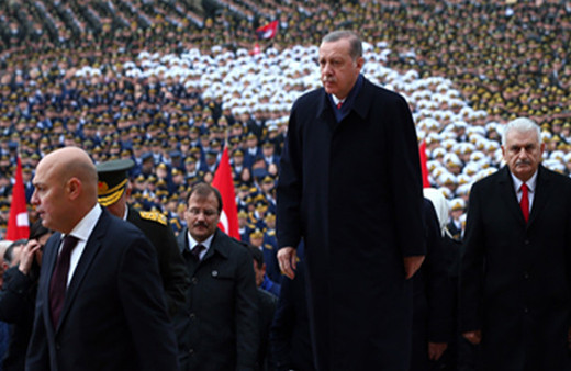 Cumhurbaşkanı Erdoğan ve Binali Yıldırım Anıtkabir'de 