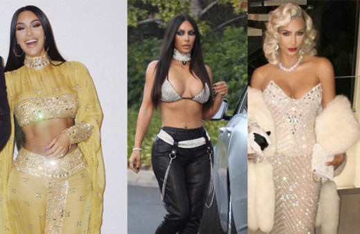 Kim Kardashian'dan 3 farklı cadılar bayramı kostümü! Tanımakta zorlandılar!