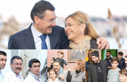 Melih Gökçek aslen nereli eşi Nevin Gökçek ve 2 oğlu ile gelini...
