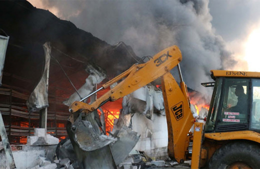 Bolu'da tavuk çiftliğinde korkutan yangın