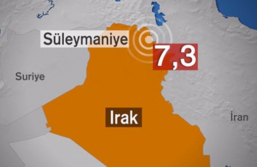 Irak depreminde son durum! 7.3'lük deprem anı görüntüleri