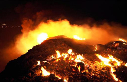 Denizli'de yangın paniği: Kilometrelerce uzaktan görüldü!