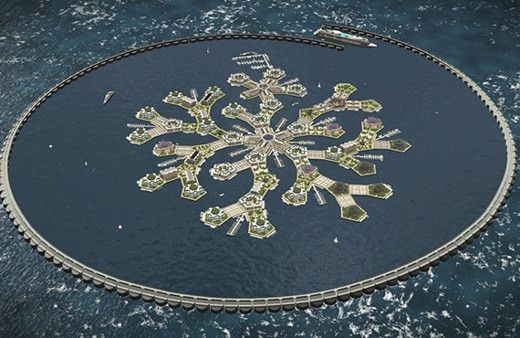 Dünyanın ilk yüzen şehri için çalışmalar başladı