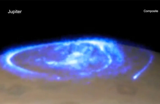 NASA'nın Juno uydusu Jüpiter'deki dev fırtınayı görüntüledi
