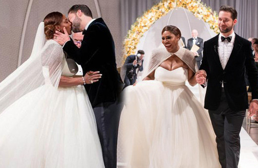 Serena Williams ile Alexis Ohania evlendi! İşte muhteşem düğünden kareler