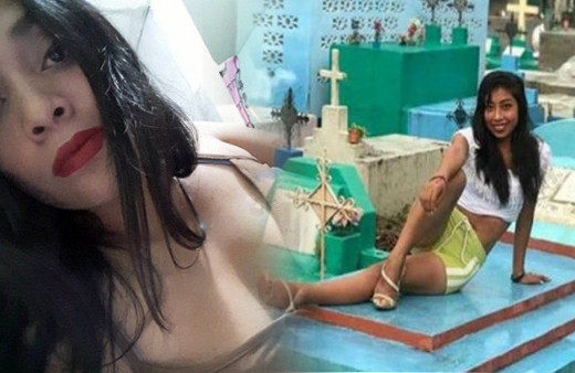 Bu fotoğrafları mezarlıkta çektiler skandal ki ne skandal