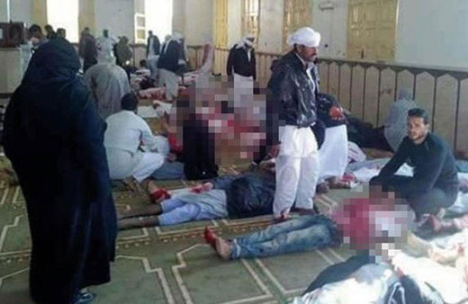 Mısır'da cuma namazı çıkışı korkunç patlama görüntüleri!