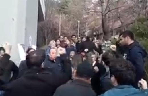 ODTÜ'de PKK karşıtı sloganlar