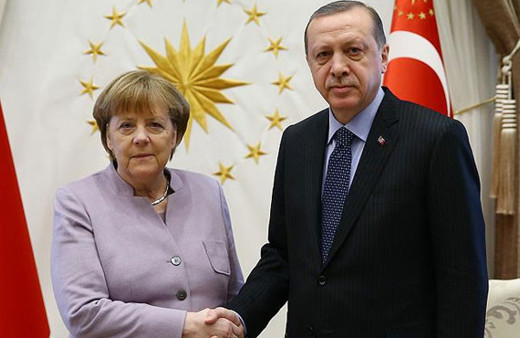 Cumhurbaşkanı Erdoğan, Merkel ile görüştü