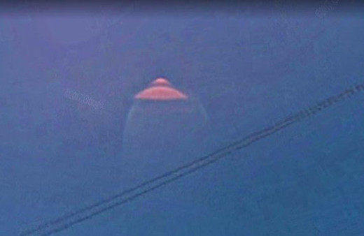 Google haritalarda 'UFO' görüntüsü