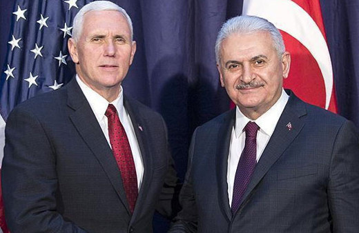 Başbakan Yıldırım, ABD Başkan Yardımcısı Pence ile görüştü