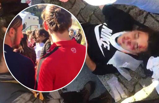 Ortalık can pazarına döndü milli futbolcu yardıma koştu!