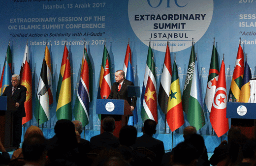 Erdoğan Trump ve İsrail'i topa tuttu! Abbas'dan boykot çıkışı