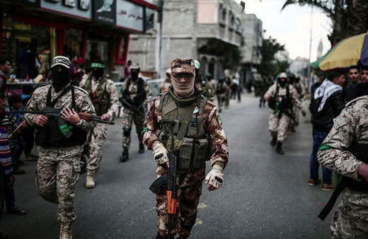 Hamas sokağa indi gövde gösterisi yaptı! İlk kez gösterdi...