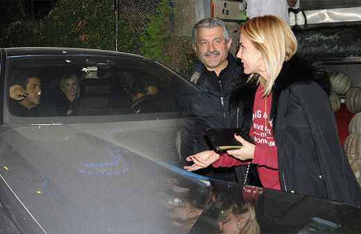 Ece Erken'in hareketli gecesi flaşlar patlayınca mutfak kapısından kaçtı