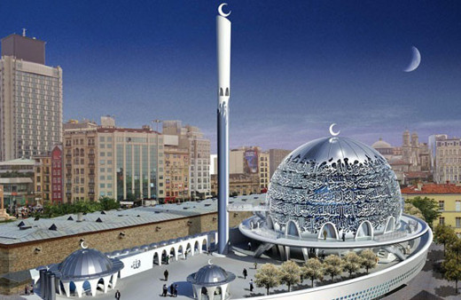 Taksim Camisi hızla yükseliyor! İşte son hali...