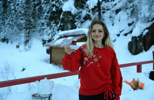 Çayı kar suyu ile demleyin!