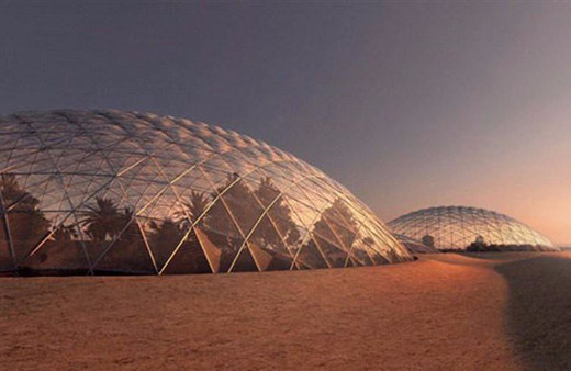 İşte Mars'a kurulacak şehrin  fotoğrafları