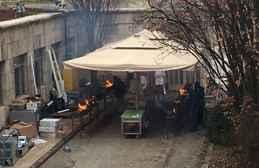 Meclis'te ziyafet var! Bahçede mangallar yandı...